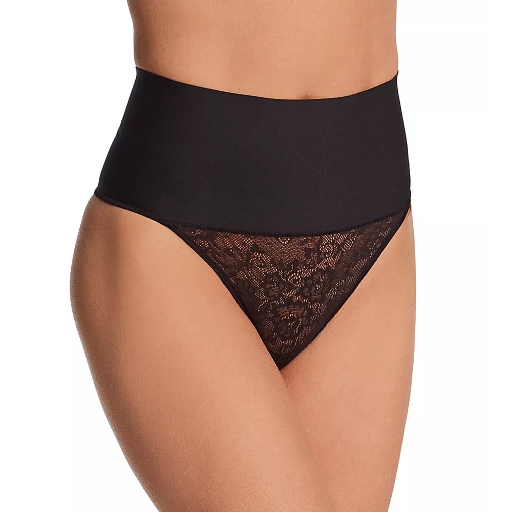 Maidenform Womens Size Medium Shapewear Tame Your Tummy Lace Thong DM0049 2605